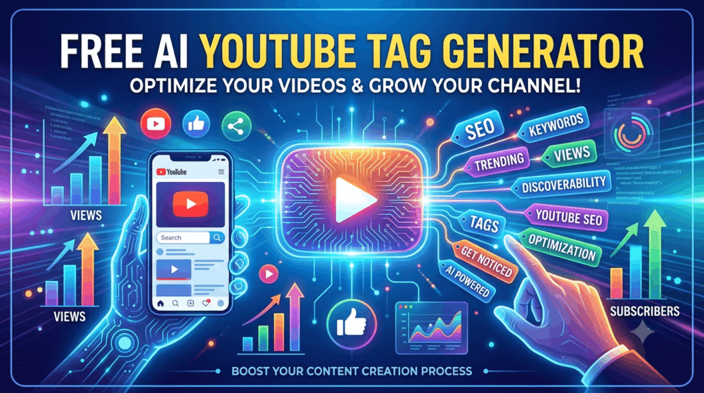 Free AI YouTube Tag Generator – Generate SEO Tags for YouTube Videos & Shorts